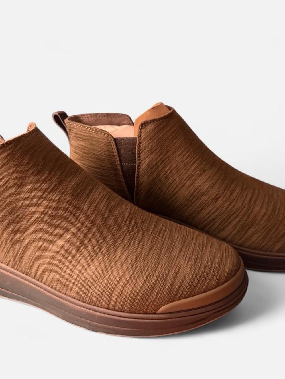 Bzees Tempo Slip On Ankle Boots in Olive Night NIB